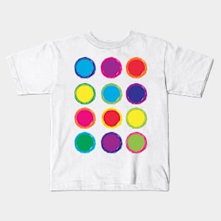 Circle Colorful Pattern Kids T-Shirt